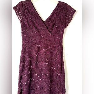 Purple shimmer dress